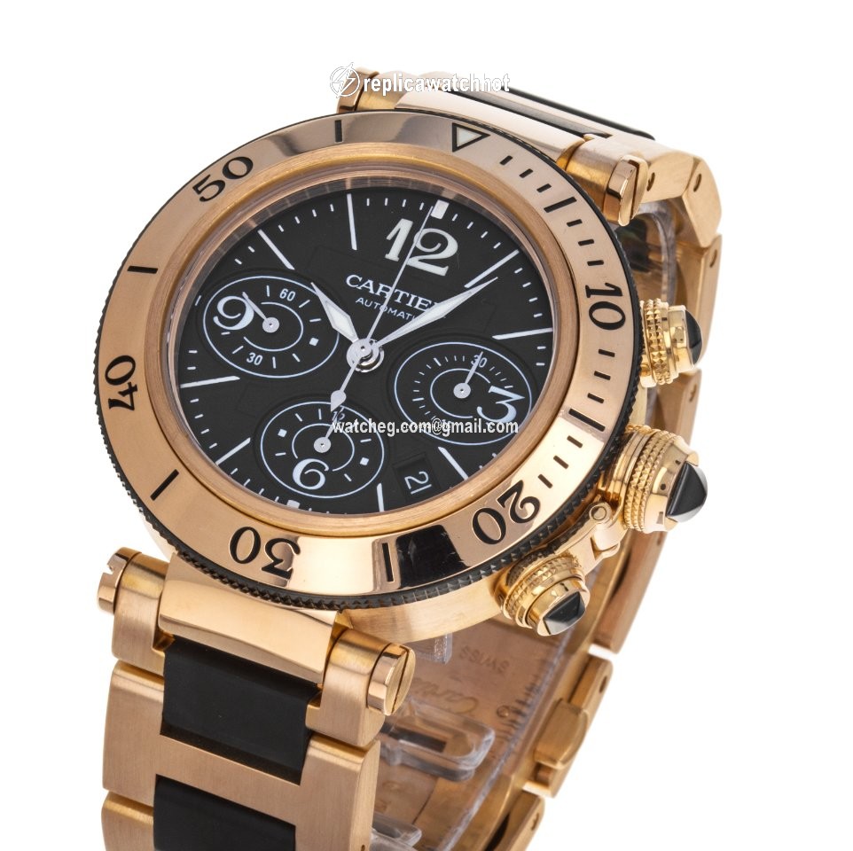 Cartier Pasha Seatimer Mens watch Unisex Automatic Rose gold W301980M  3066 5