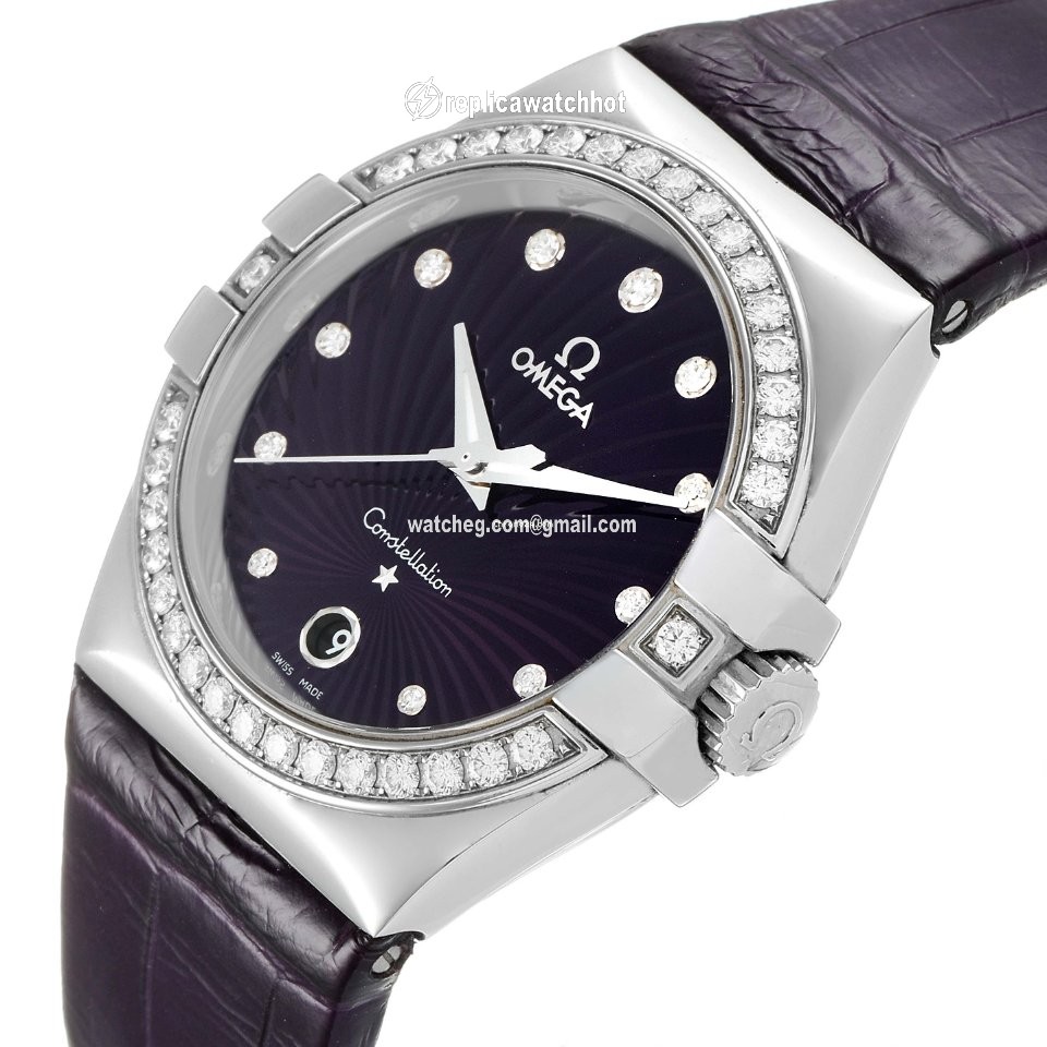 Omega Constellation Quartz Womens watch Quartz Steel 123.18.35.60.60.001 5
