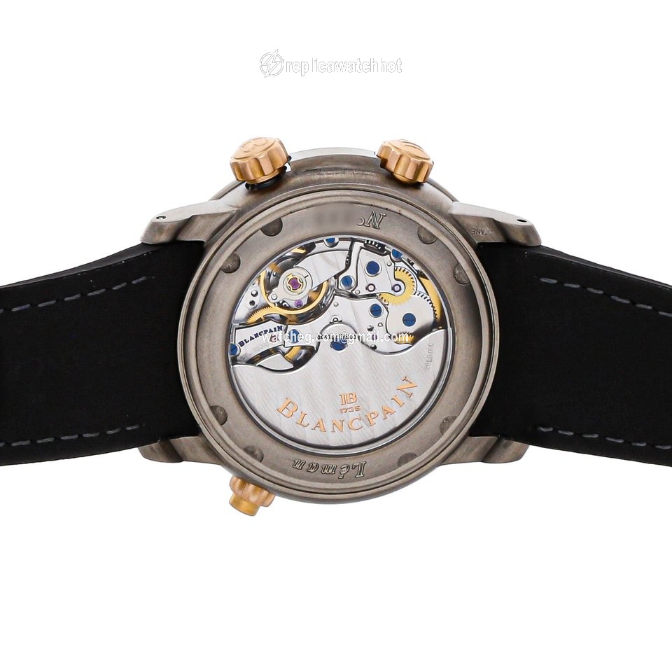 Blancpain Leman Reveil GMT Mens watch Unisex Automatic Titanium 2041-12A30-64B 5