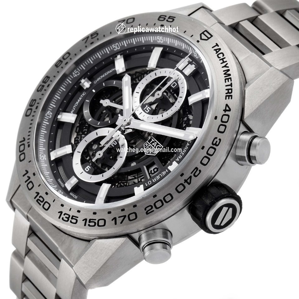TAG Heuer Carrera Calibre HEUER 01 Mens watch Unisex Automatic Titanium CAR2A8A.FT6072 5