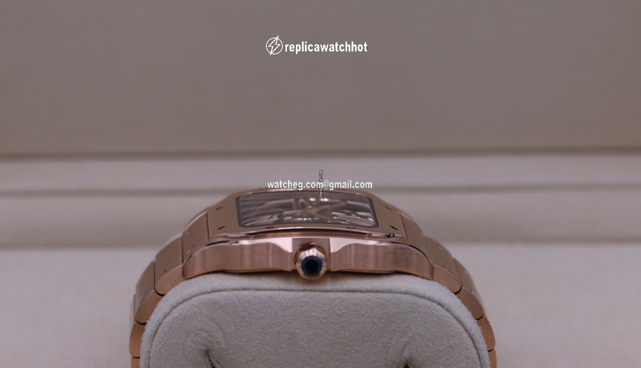 Cartier Santos Mens watch Unisex Manual winding Rose gold WHSA0016 5