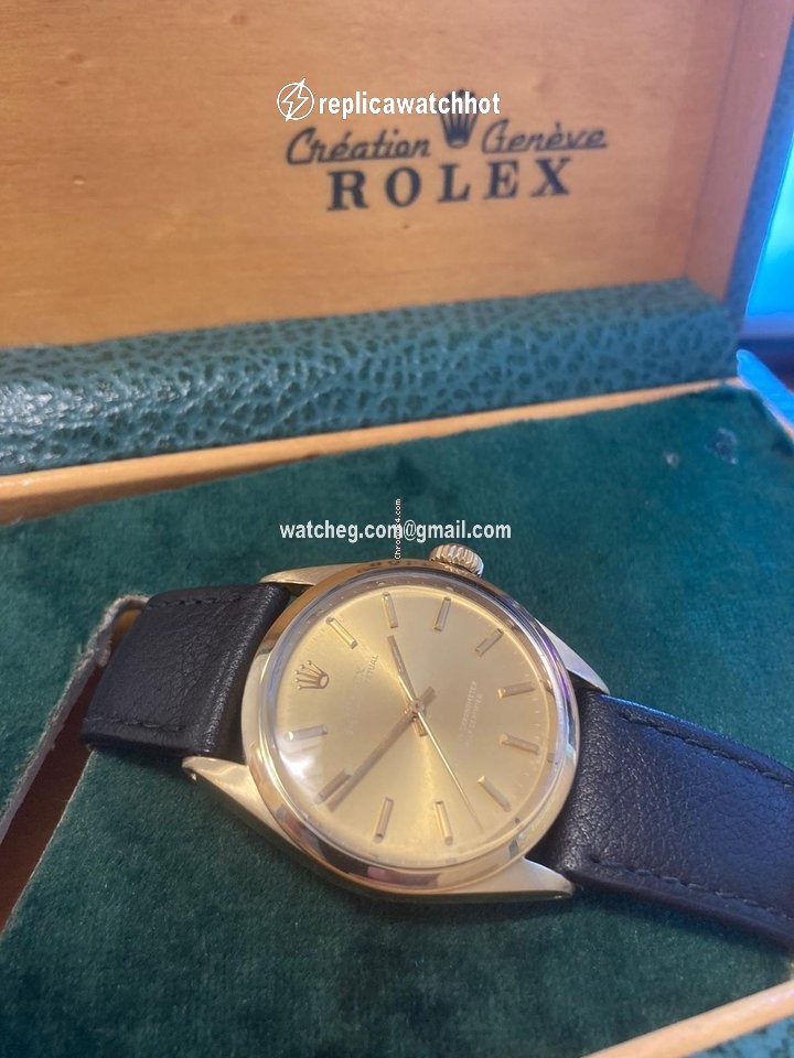 Rolex Oyster Perpetual 34 Mens watch Unisex Gold Steel Automatic 1024 5