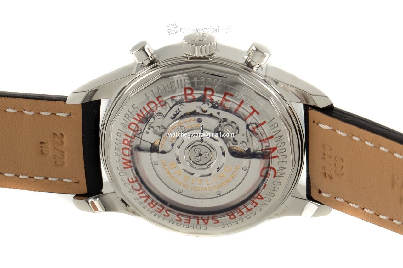 Breitling Transocean Chronograph GMT Mens watch Unisex Automatic Steel AB045112 BC67 5