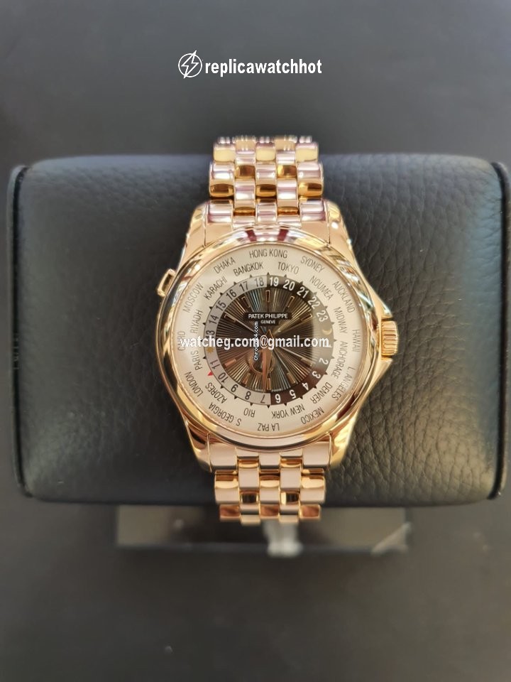 Patek Philippe World Time Mens watch Unisex Automatic Rose gold 5130 1R-011 5