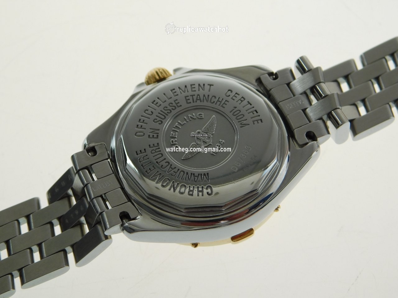 Breitling Cockpit Lady Womens watch Quartz Gold Steel D 67365 5