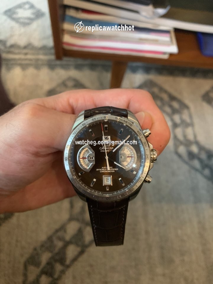 TAG Heuer Grand Carrera Mens watch Unisex Automatic Steel CAV511E.FC6231 5