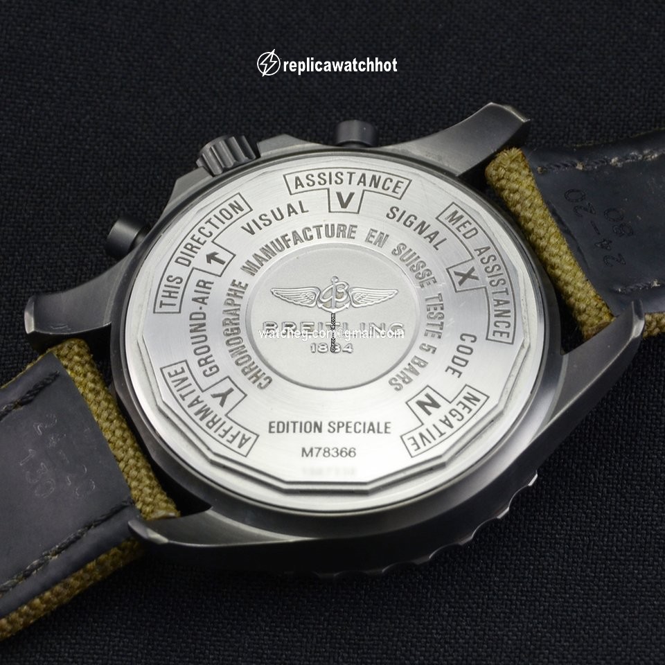 Breitling Chronospace Military Mens watch Unisex Quartz Steel M7836622 BD39 5