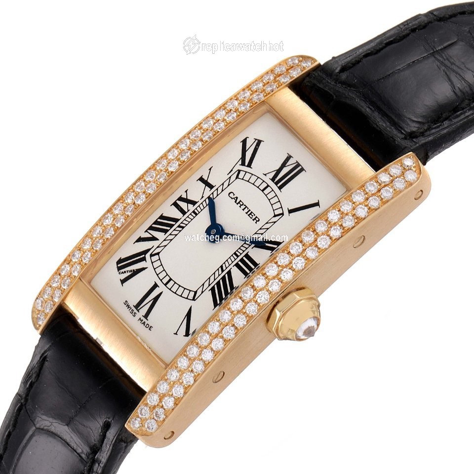 Cartier Tank Americaine Womens watch Quartz Yellow gold WB701251 5