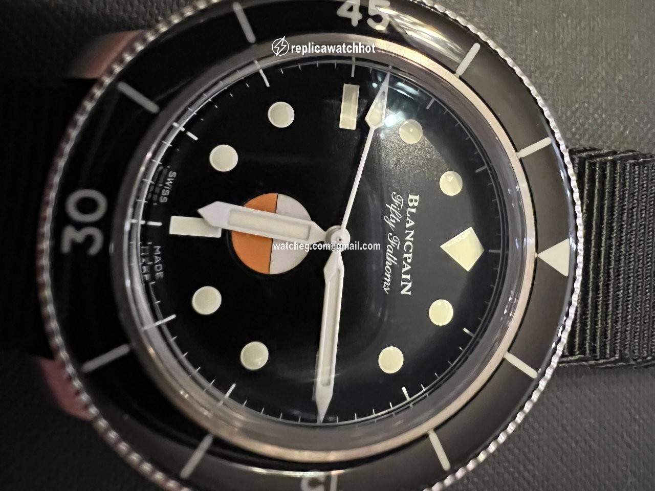 Blancpain Fifty Fathoms Mens watch Unisex Automatic Steel 5008 11B30 NABA 5