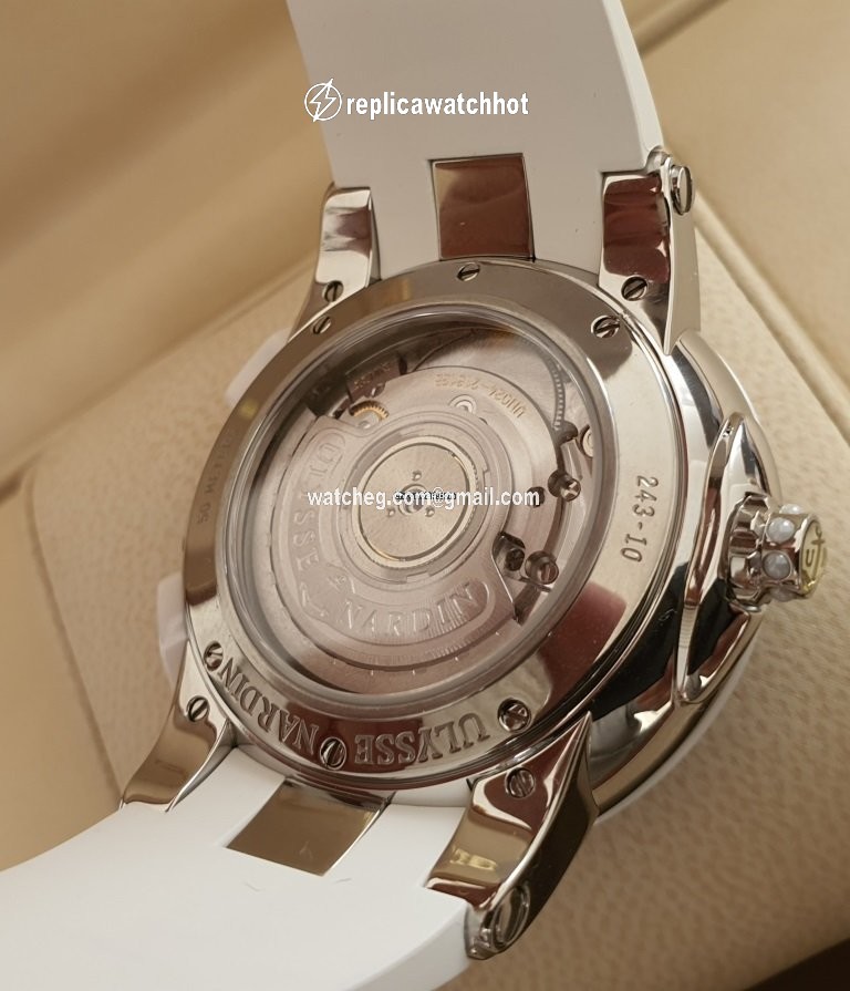 Ulysse Nardin Executive Dual Time Lady Womens watch Automatic Steel 243-10-3 391 5