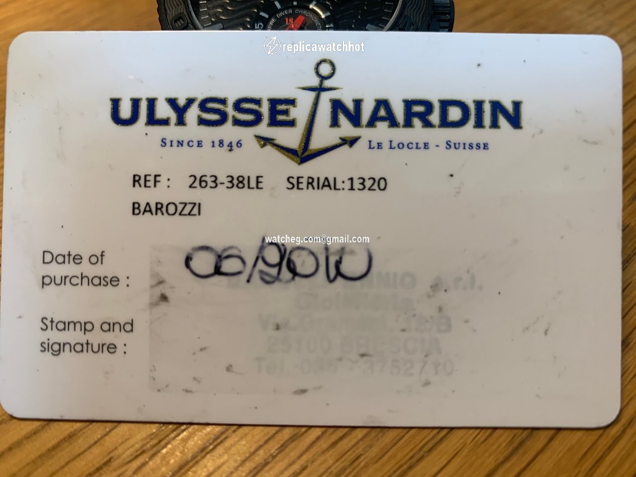 Ulysse Nardin Mens watch Unisex Automatic 263-38LE 5