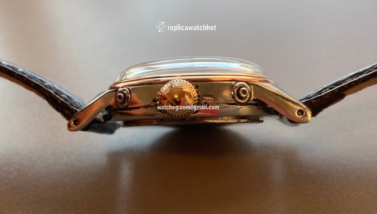 Movado Mens watch Unisex Manual winding Gold Steel Vintage 5