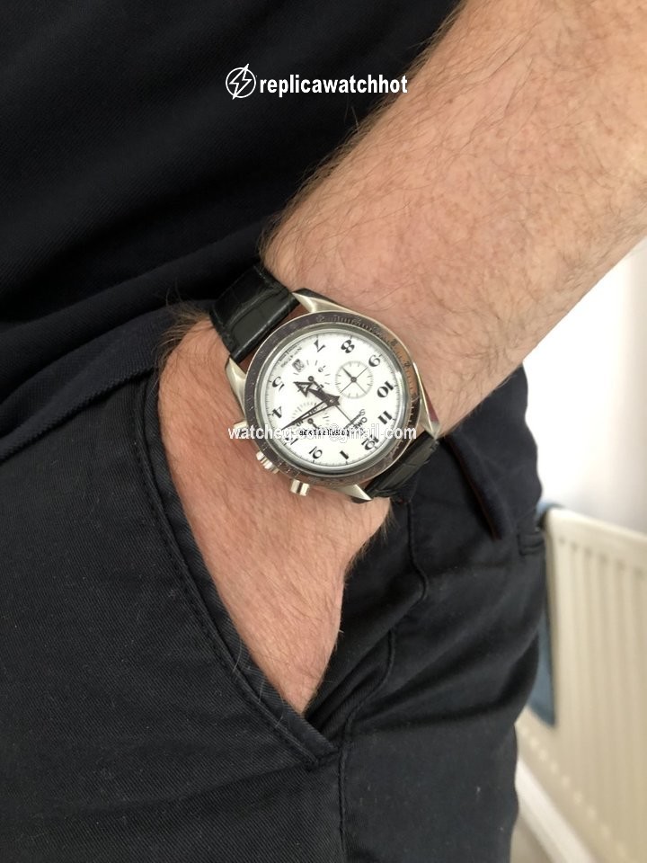 Omega Speedmaster Broad Arrow Mens watch Unisex Automatic White gold 78020450 5