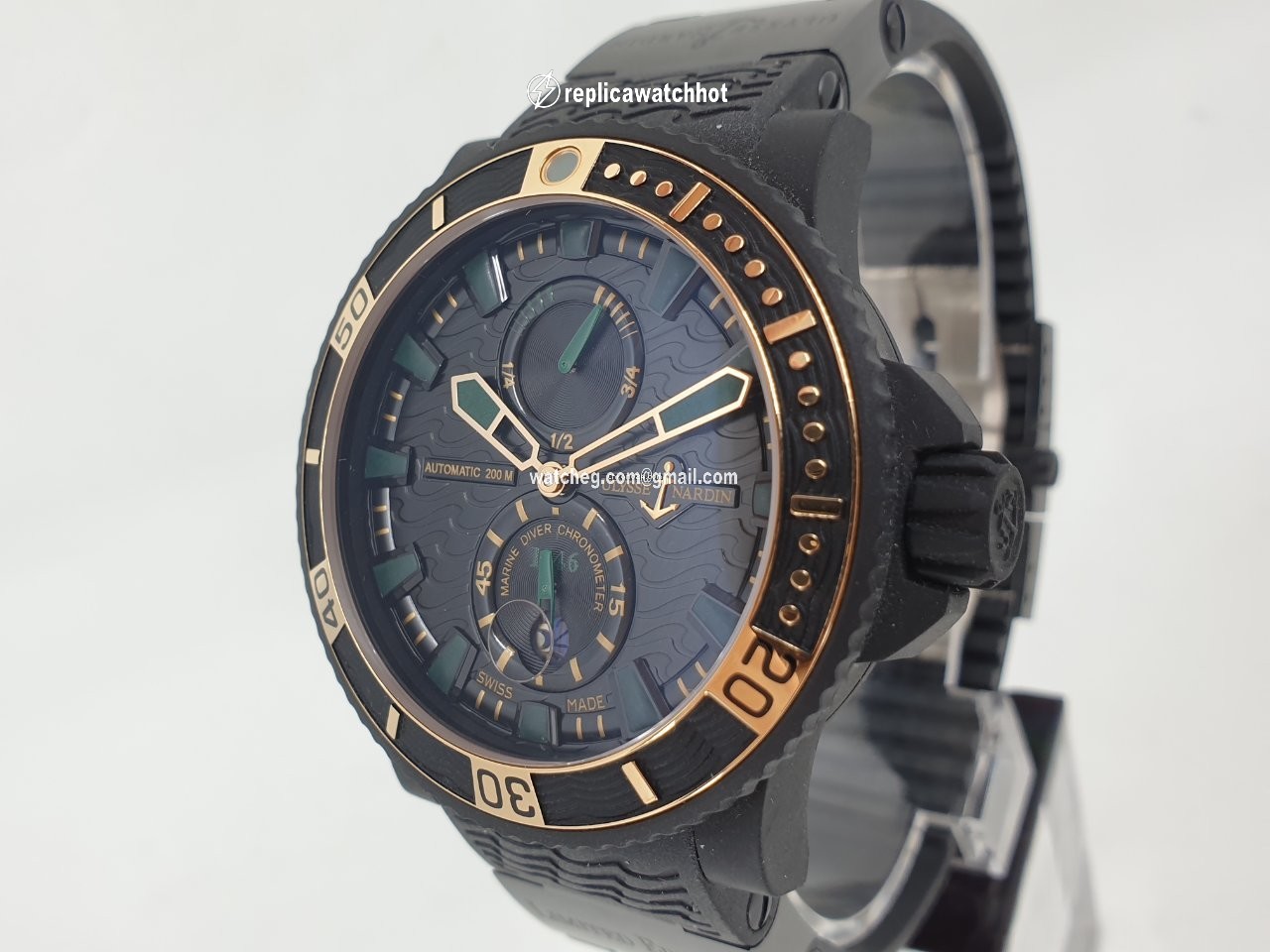Ulysse Nardin Diver Black Sea Mens watch Unisex Automatic Steel 263-92LE-3C 928 5