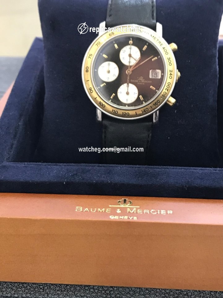 Baume & Mercier Mens watch Unisex Automatic Gold Steel 6105.081 5