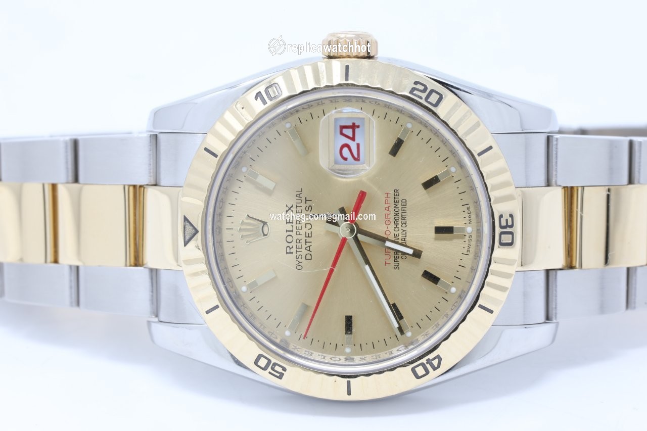 Rolex Datejust Turn-O-Graph Mens watch Unisex Gold Steel Automatic 116263 5