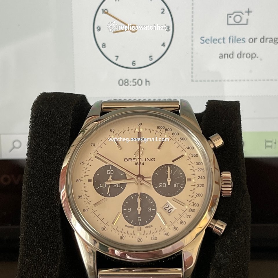 Breitling Transocean Chronograph Mens watch Unisex Automatic Steel AB015212.G724.154A 5