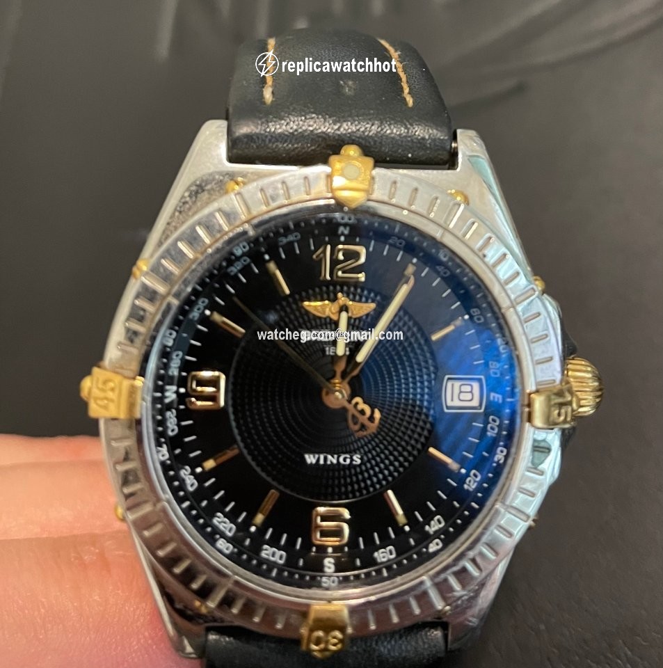 Breitling Mens watch Unisex Automatic Gold Steel B10050 5