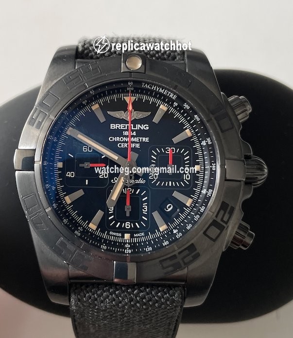 Breitling Chronomat 44 Blacksteel Mens watch Unisex Automatic Steel MB0111C3 BE35 253S 5