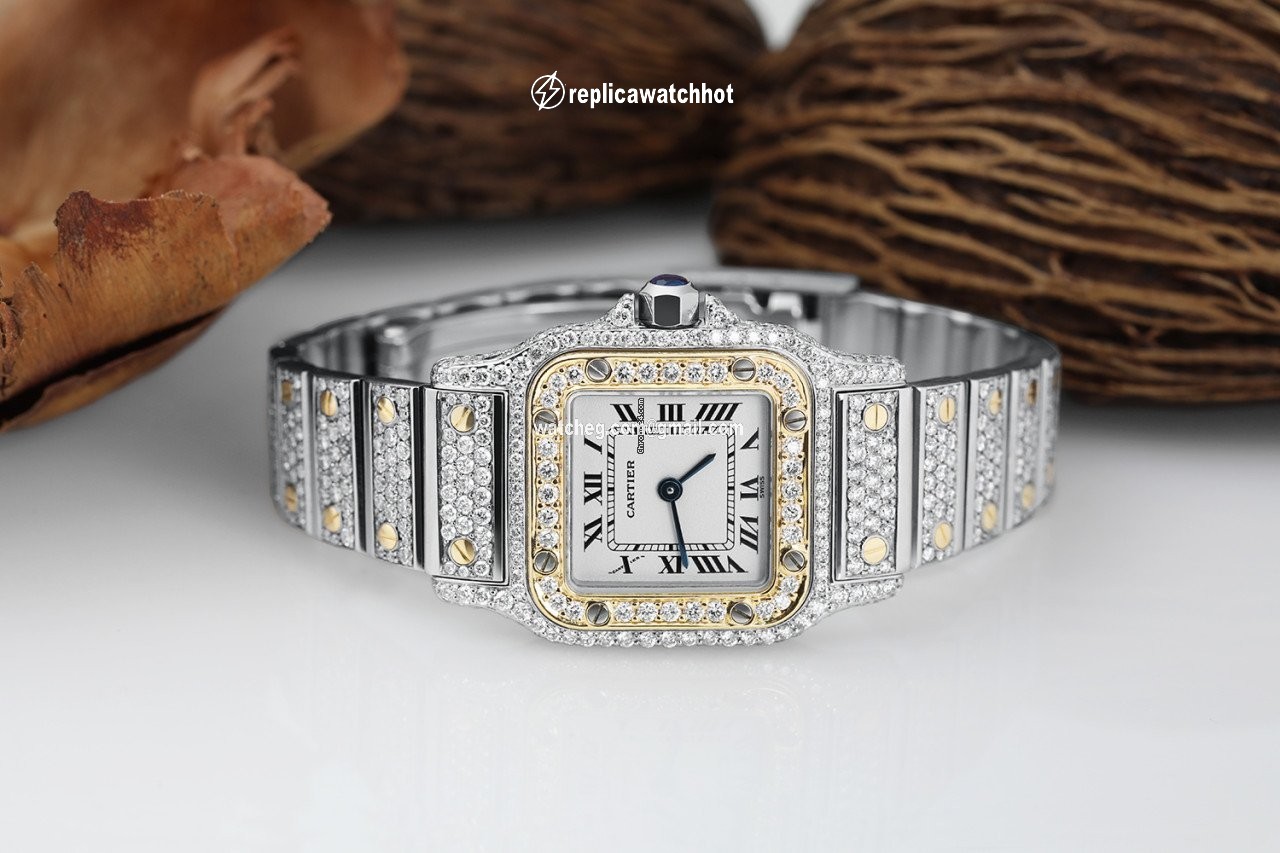 Cartier Santos Galbee Womens watch Quartz Steel W20012C4 5