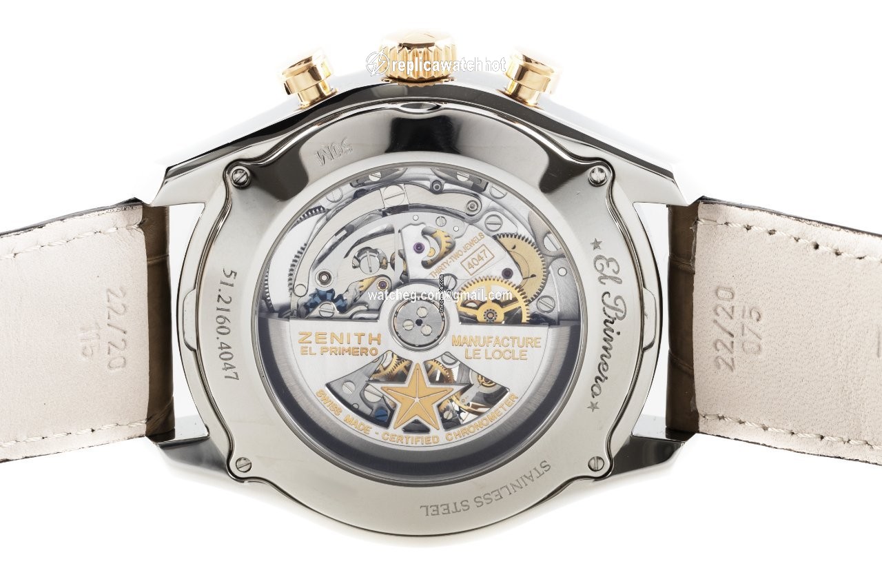 Zenith El Primero Chronomaster Mens watch Unisex Automatic Gold Steel 51.2160.4047 01.C713 5