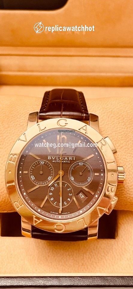 Bulgari Mens watch Unisex Automatic Rose gold 00381 5