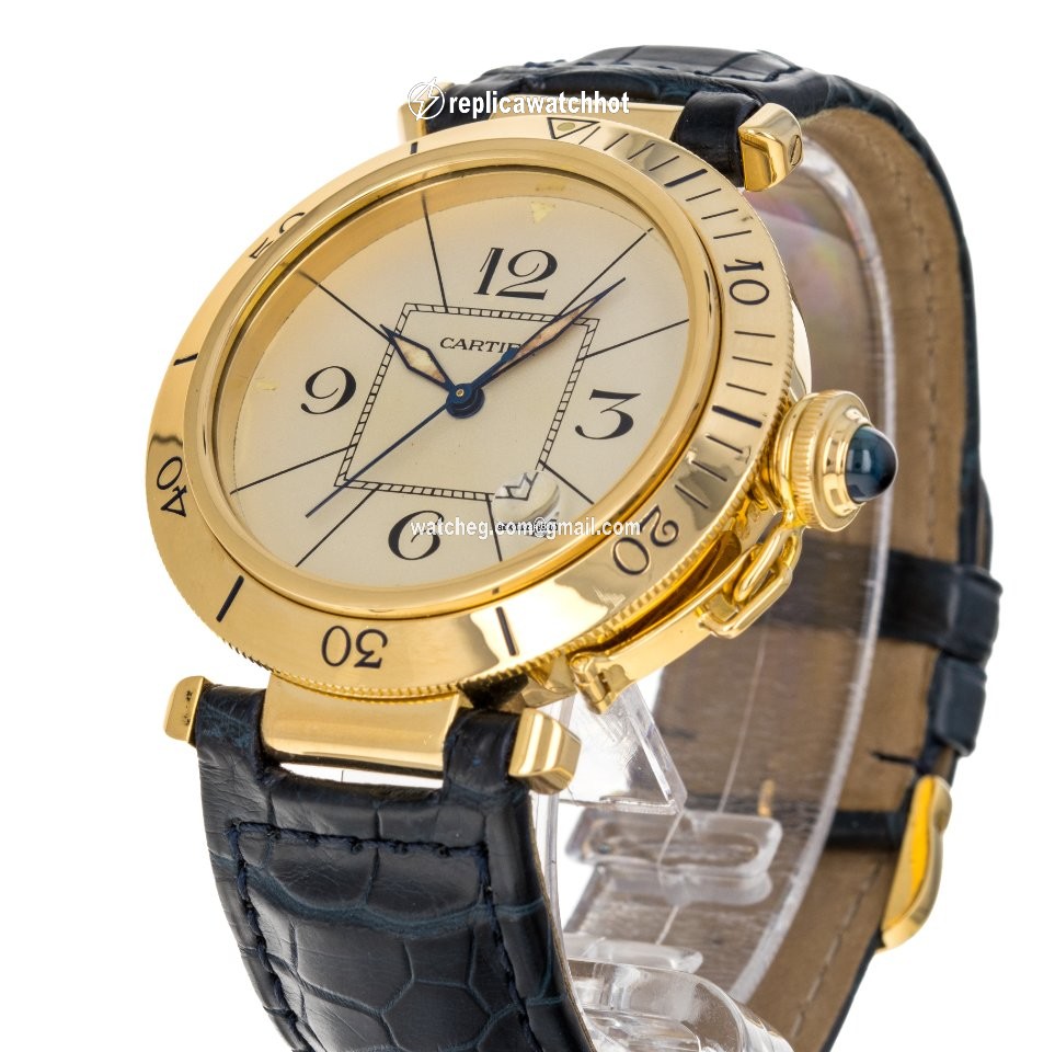 Cartier Pasha Mens watch Unisex Automatic Yellow gold 1020 5