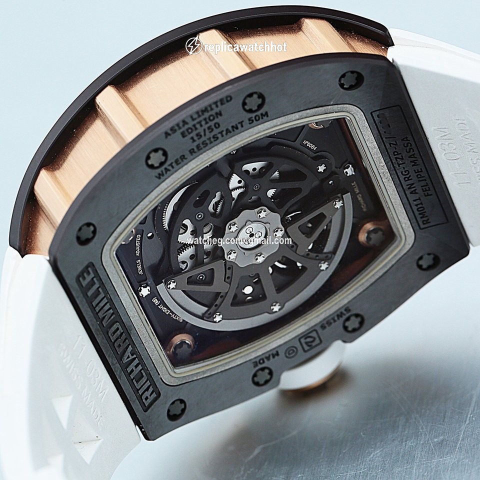 Richard Mille RM 011 Mens watch Unisex Automatic Ceramic RM011 AO RG-TZP-Z 5