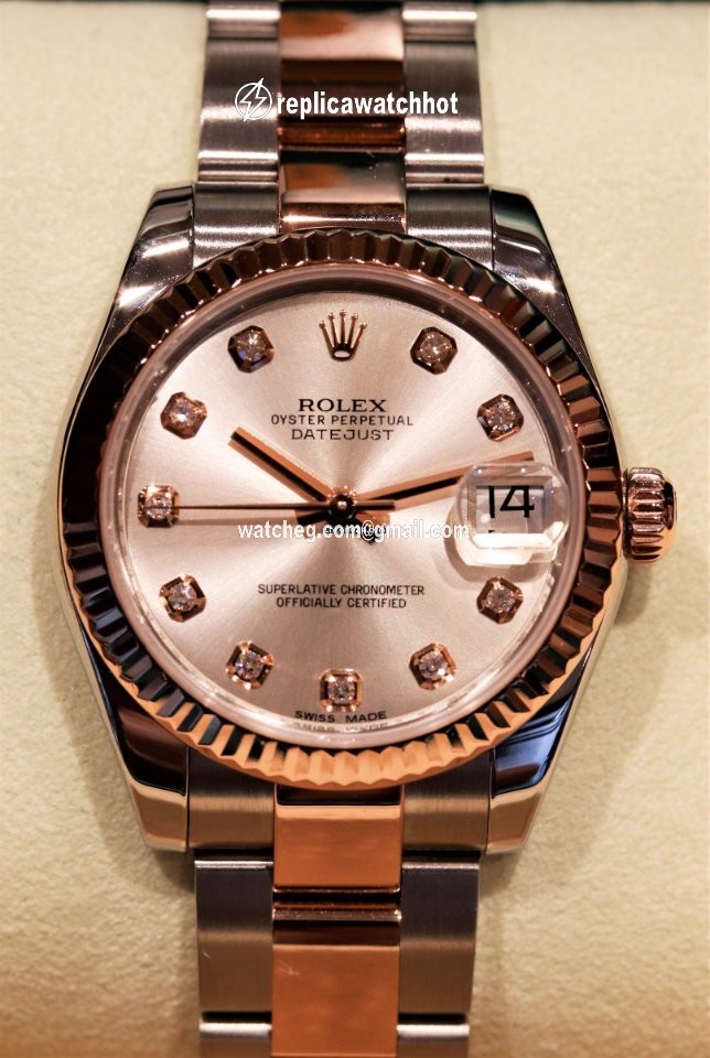 Rolex Datejust 31 Womens watch Rose gold Automatic 178271 Ivory G 5