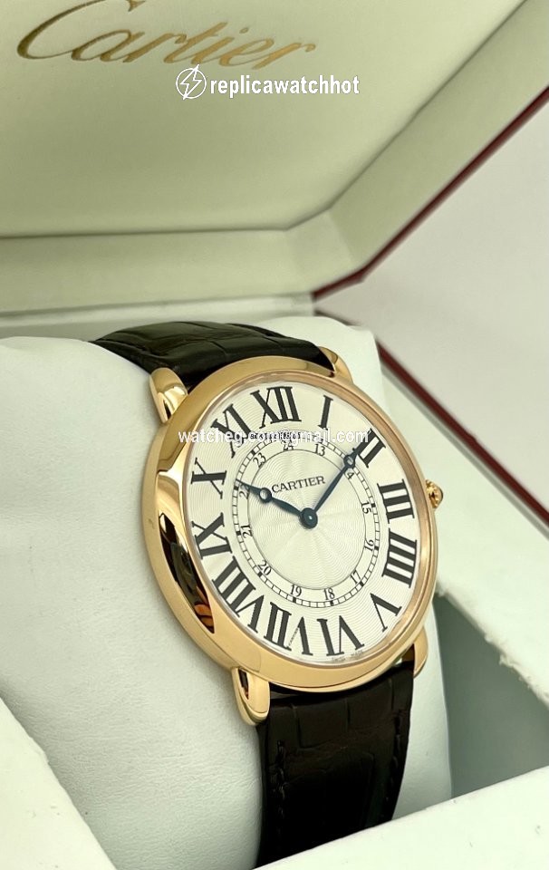 Cartier Ronde Louis Cartier Mens watch Unisex Manual winding Rose gold W6801004 5