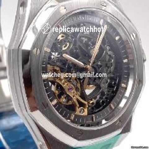 Audemars Piguet Royal Oak Double Balance Wheel Openworked Mens watch Unisex Automatic Steel 15407ST.OO.1220ST.01 5
