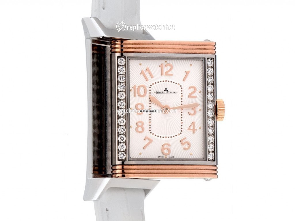 Jaeger-LeCoultre Grande Reverso Lady Ultra Thin Mens watch Unisex Manual winding Gold Steel Q3224420 5
