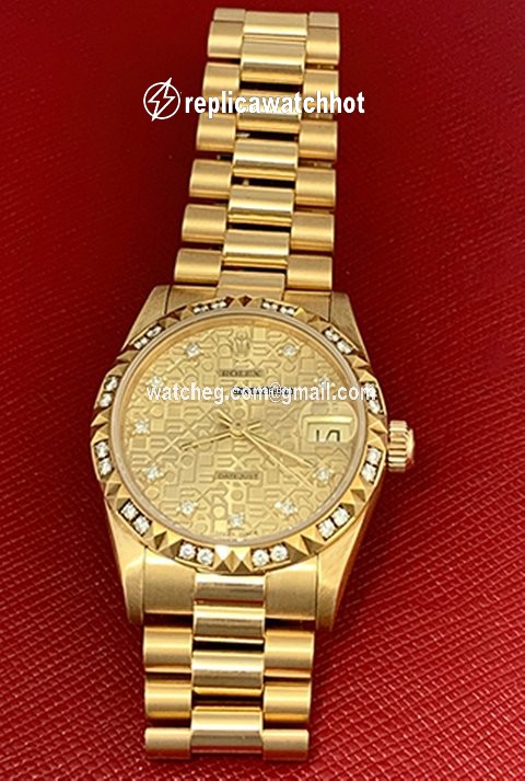 Rolex Datejust 31 Mens watch Unisex Yellow gold Automatic 68258 5