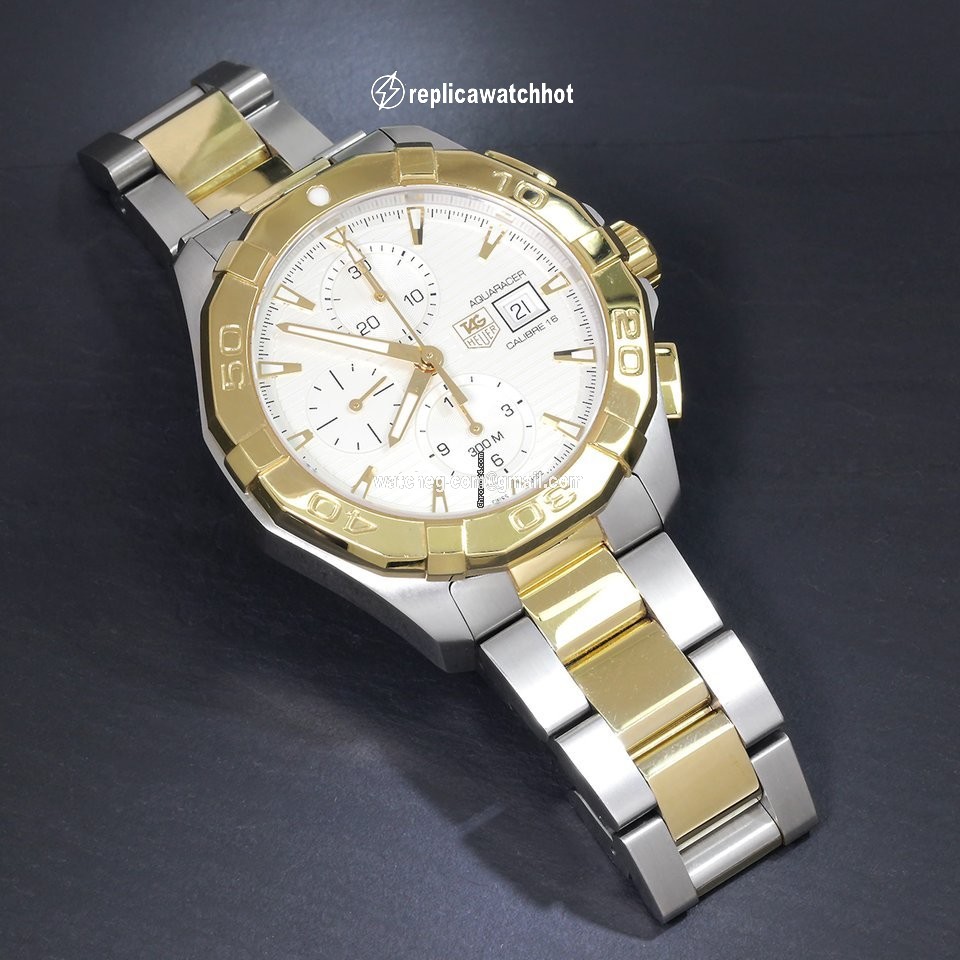TAG Heuer Aquaracer Mens watch Unisex Automatic Gold Steel CAY2121-0 5
