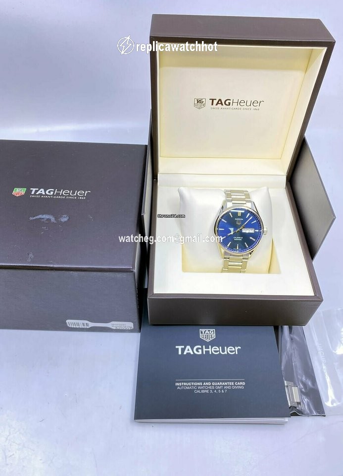 TAG Heuer Carrera Calibre 5 Mens watch Unisex Automatic Steel WAR201E 5