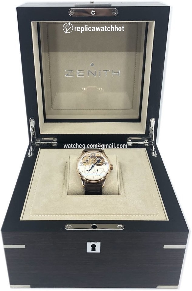 Zenith Academy Mens watch Unisex Manual winding Rose gold 182210481001C713 5
