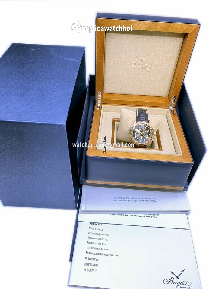 Breguet Type XX - XXI - XXII Mens watch Unisex Automatic Rose gold XXI 3810 5