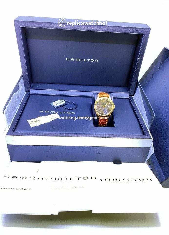 Hamilton Jazzmaster Mens watch Unisex Automatic Rose gold H32549595 5