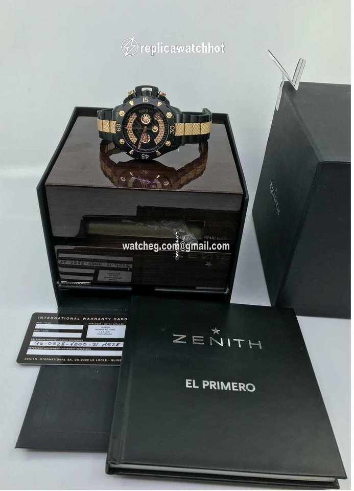 Zenith Defy Mens watch Unisex Automatic Gold Steel 96-0528-4000-21-M528 5