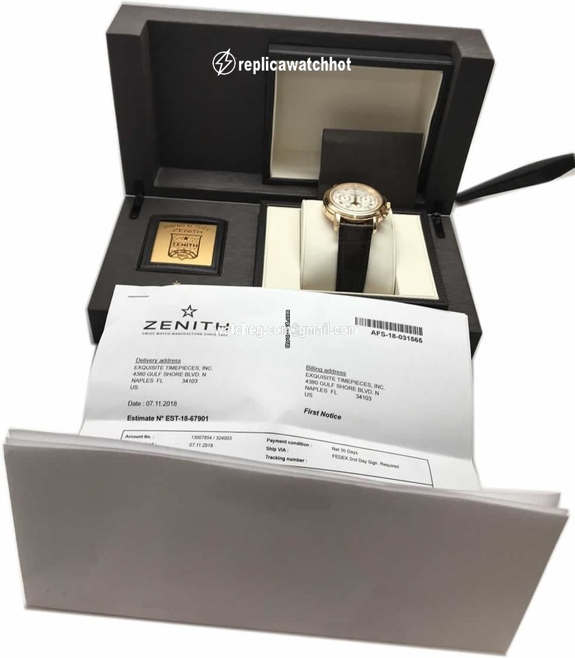 Zenith Mens watch Unisex Automatic Yellow gold 1240 5