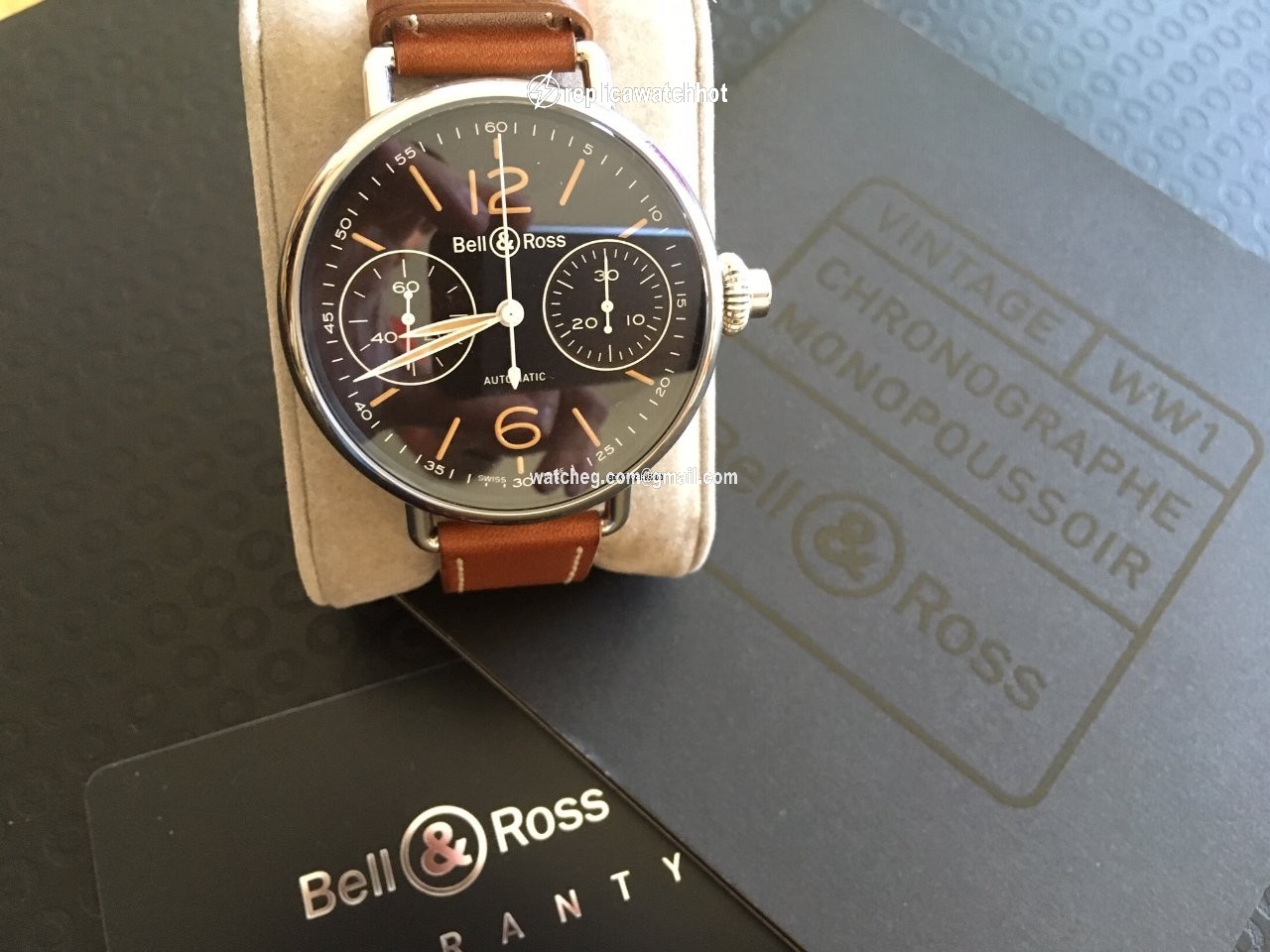 Bell & Ross Vintage Mens watch Unisex Steel BRWW1-MONO-HER SCA 5