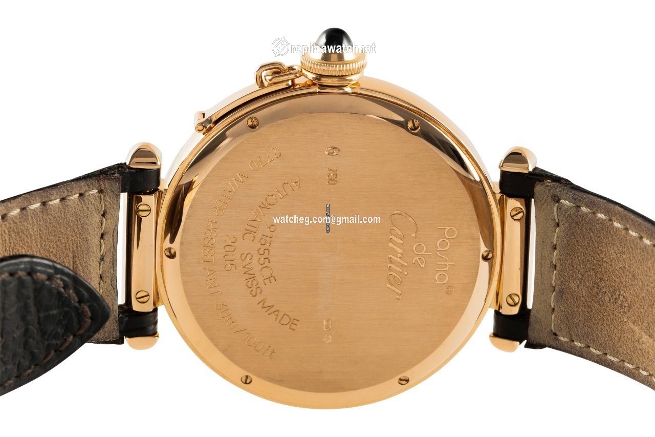 Cartier Pasha Mens watch Unisex Automatic Red gold 2770 5