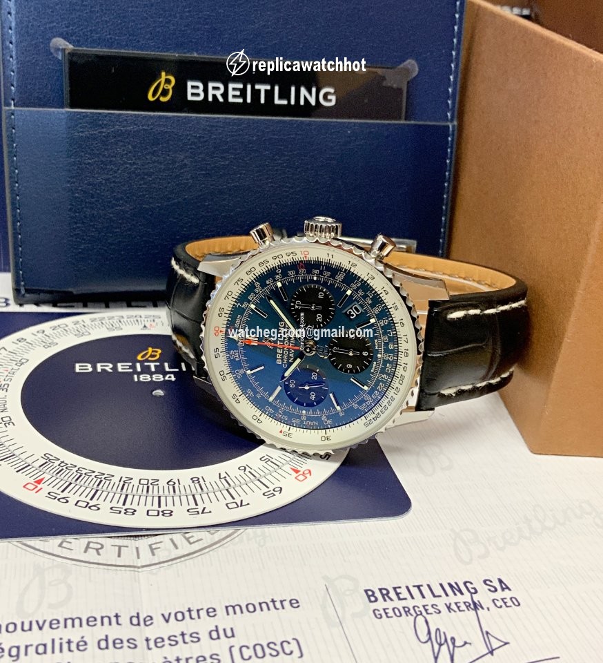 Breitling Navitimer 1 B01 Chronograph 43 Mens watch Unisex Automatic Steel AB0121211C1P1 5