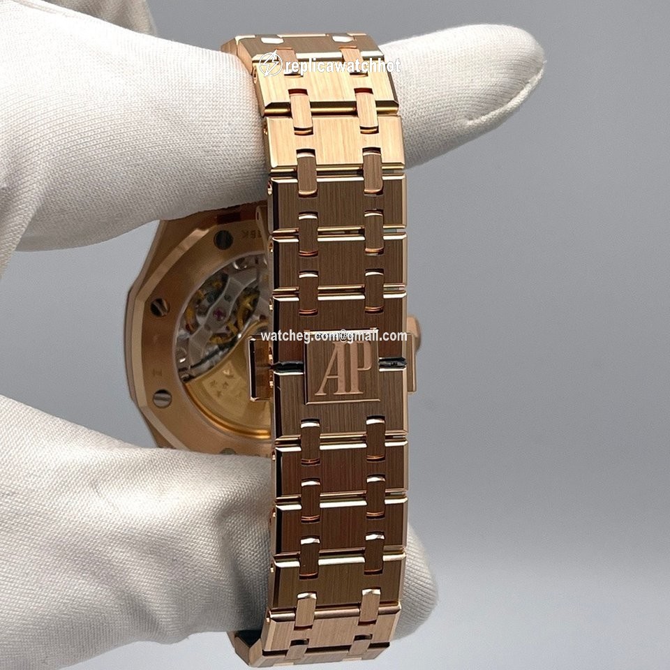 Audemars Piguet Royal Oak Lady Womens watch Automatic Rose gold 15451OR.ZZ.1256OR.03 5