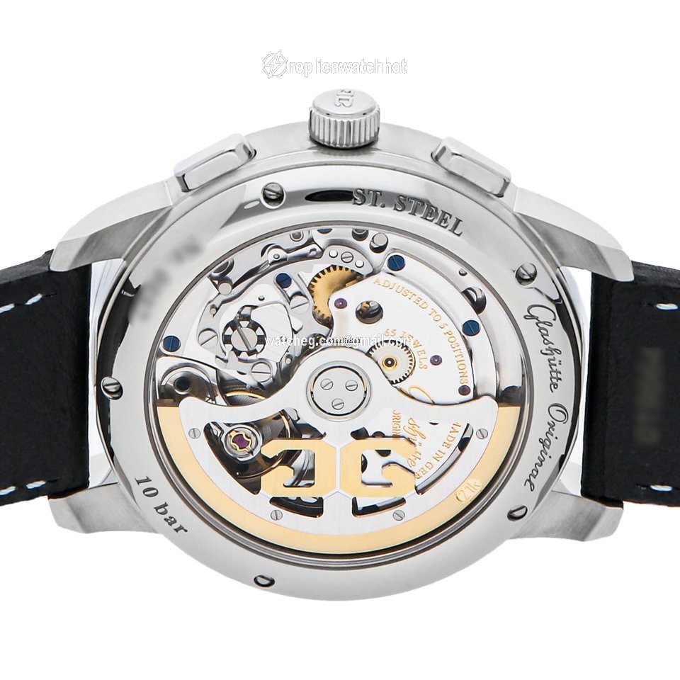 Glashtte Original Senator Chronograph Panorama Date Mens watch Unisex Automatic Steel 37-01-03-02-35 5