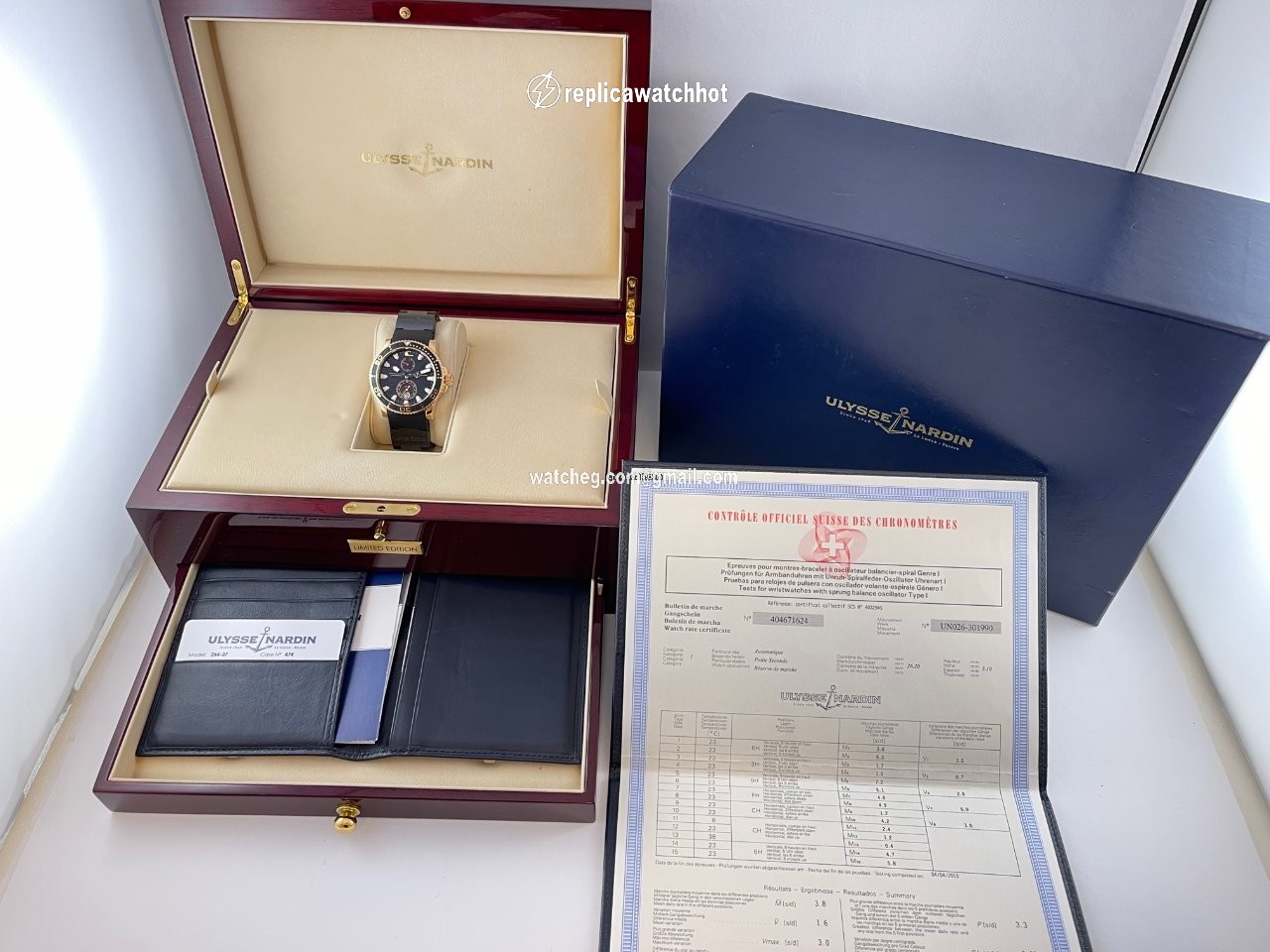 Ulysse Nardin Maxi Marine Diver Mens watch Unisex Automatic Rose gold 266-37 5