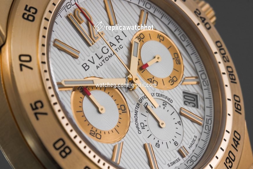 Bulgari Diagono Mens watch Unisex Automatic Yellow gold DP42GCH 5