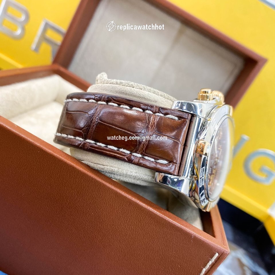 Breitling Chronomat 44 Mens watch Unisex Automatic Gold Steel IB011012 Q567 5