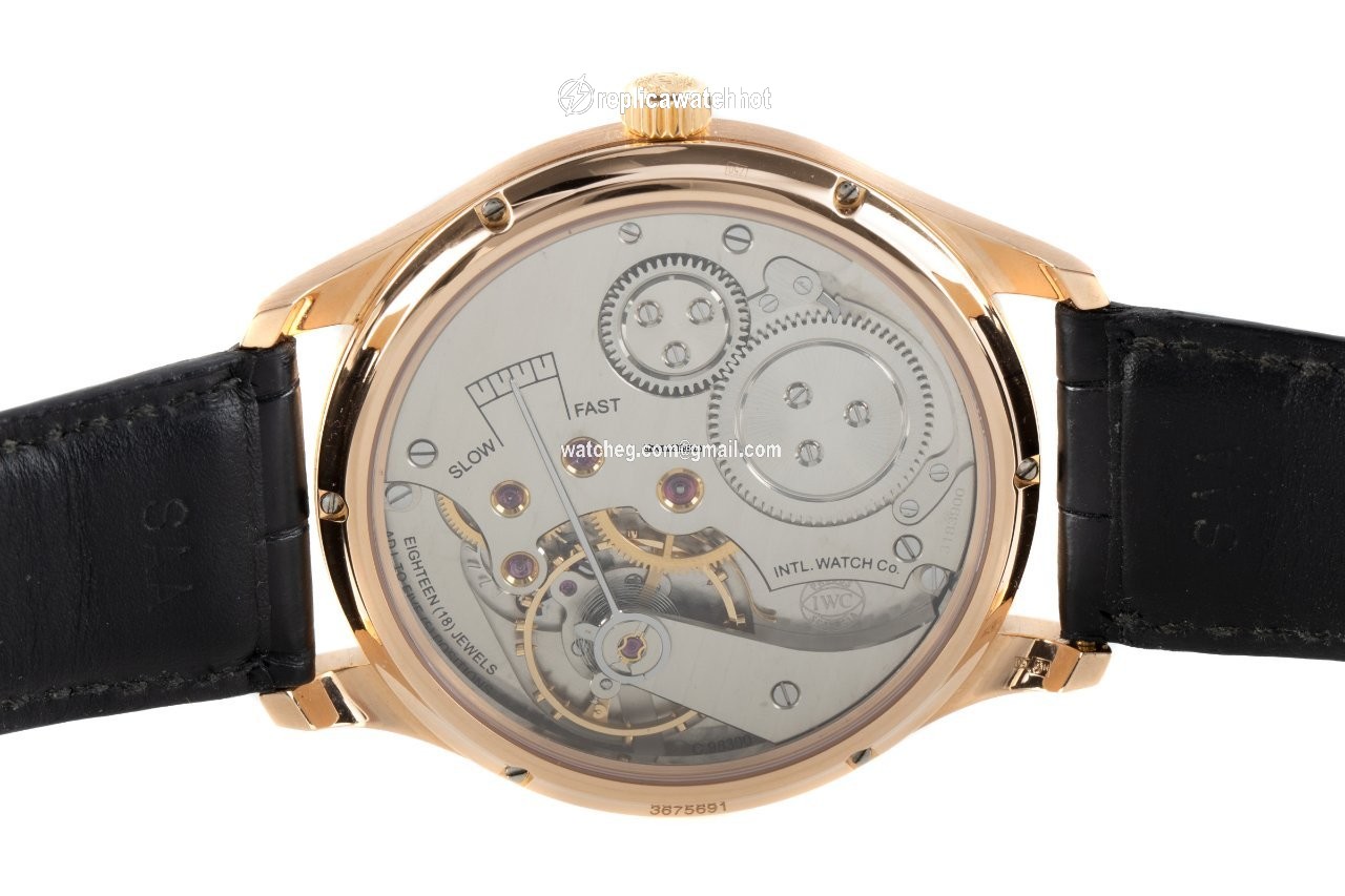 IWC Portuguese Hand-Wound Mens watch Unisex Manual winding Red gold IW545406 5