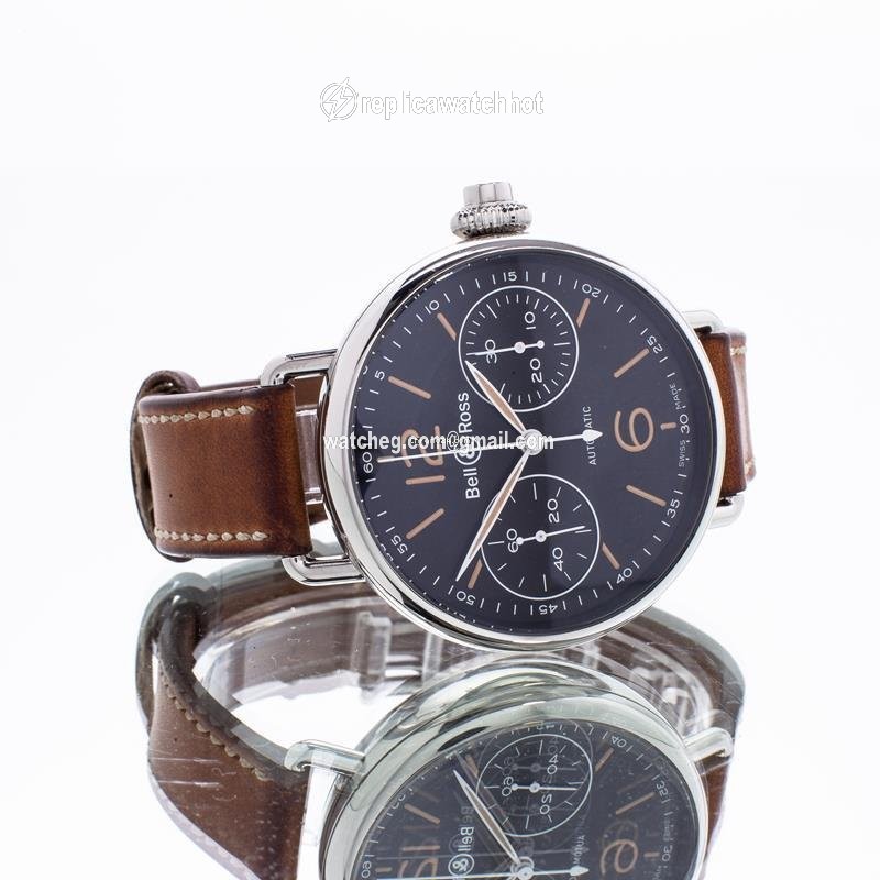 Bell & Ross Vintage Mens watch Unisex Automatic Steel Brww1 mono her sca 5